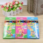 Writing Tools Eco-friendly colored pencils for children and art students – 12-color set in a paper box.