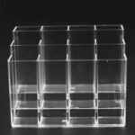 Learning Tools Transparent Plastic Large-Capacity Tiered Minimalist Pen Holder