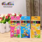 Writing Tools Eco-friendly colored pencils for children and art students – 12-color set in a paper box.
